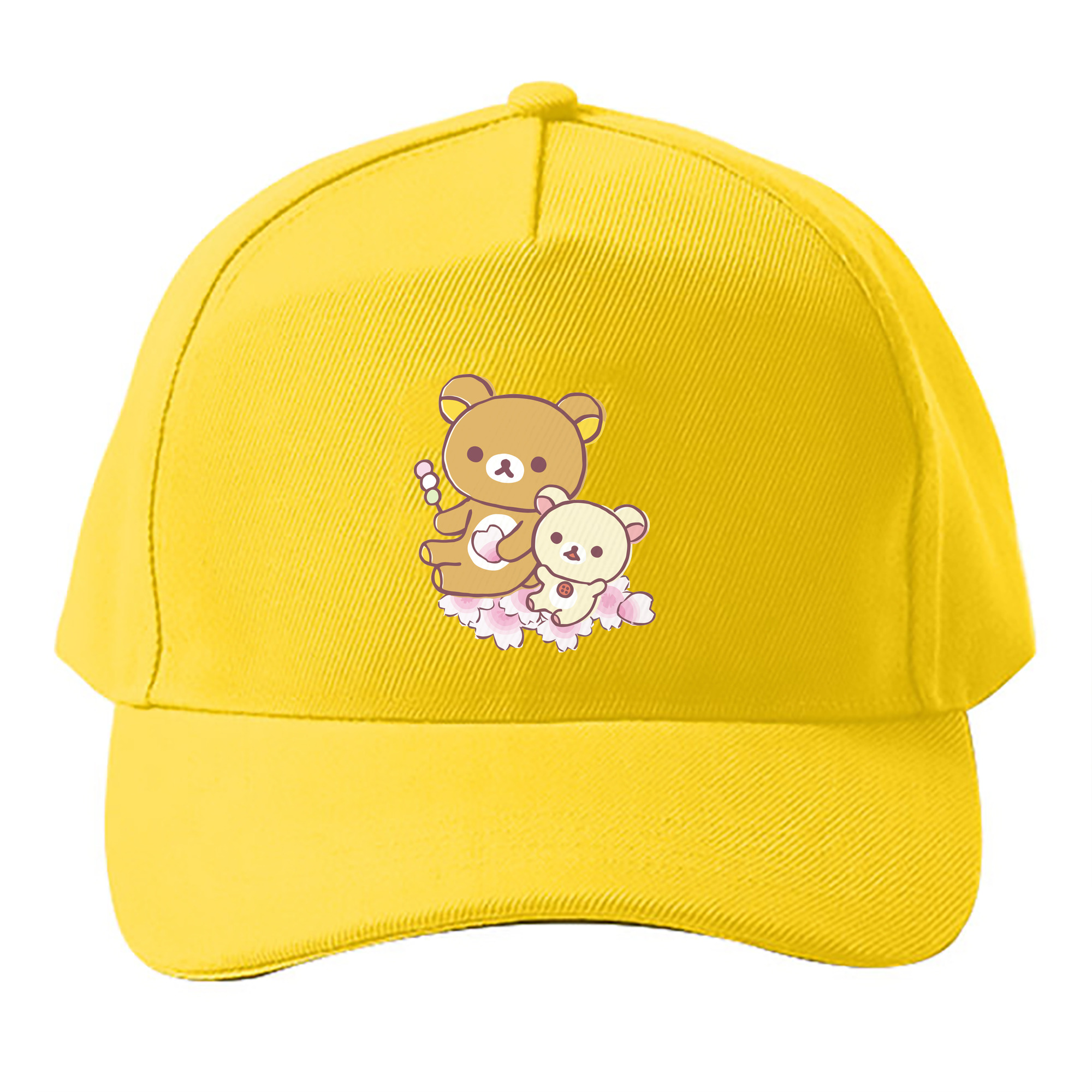 （画像用） リラックマ リラックマ キイロイトリ Rilakkuma Korilakkuma Kiiroitori ベースボールキャップ 綿100％ 男女兼用 帽子 スポーツ